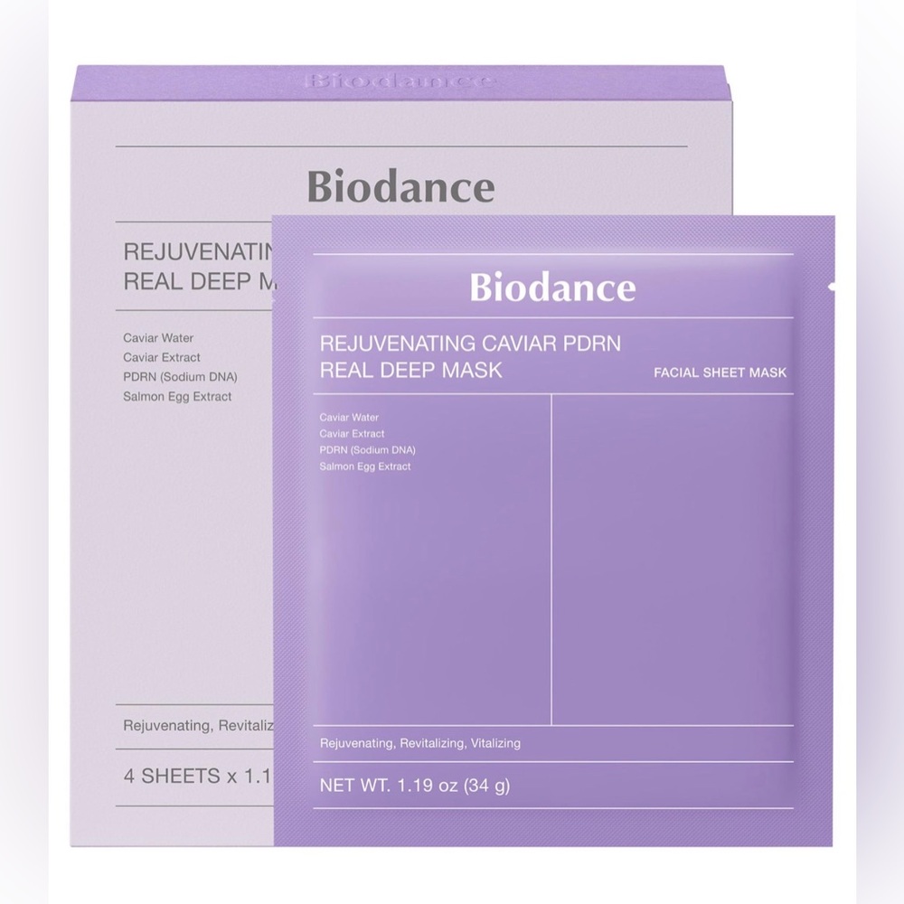 Biodance Rejuvenating PDRN Real Deep Mask 4 Pack